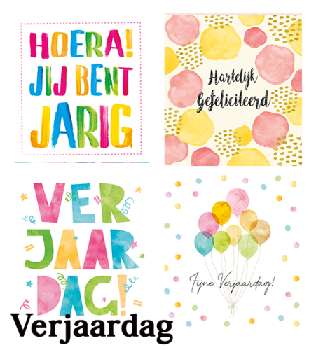 Navulset Verjaardag 50 stuks