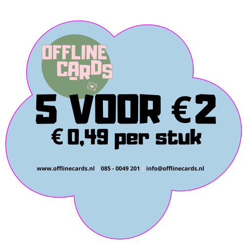 Topkaart 5 voor € 2,00